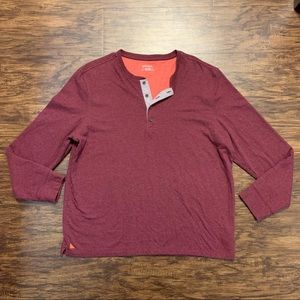 Untuckit Maroon Long Sleeve Size XXL Thick Fabric